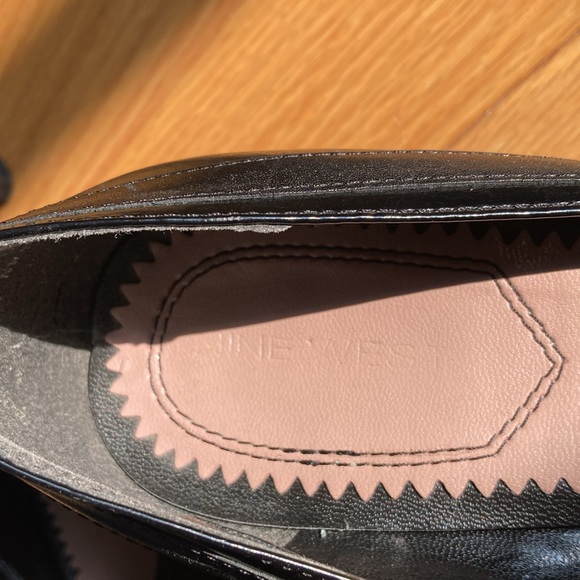 Nine West square toe leather heels size 8 - Picture 3 of 7